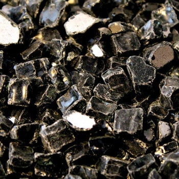 Fire Glass - Black Reflective 10 lbs