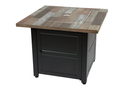 30" LP Square Gas Outdoor Fire Pit - The Cayden