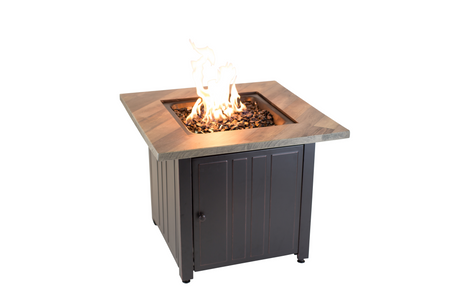 30" LP Square Gas Outdoor Fire Pit - The Harper