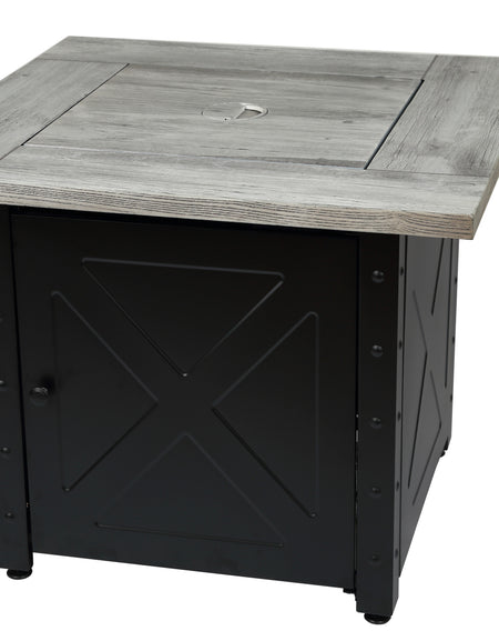 30" LP Square Gas Outdoor Fire Pit - The Mason