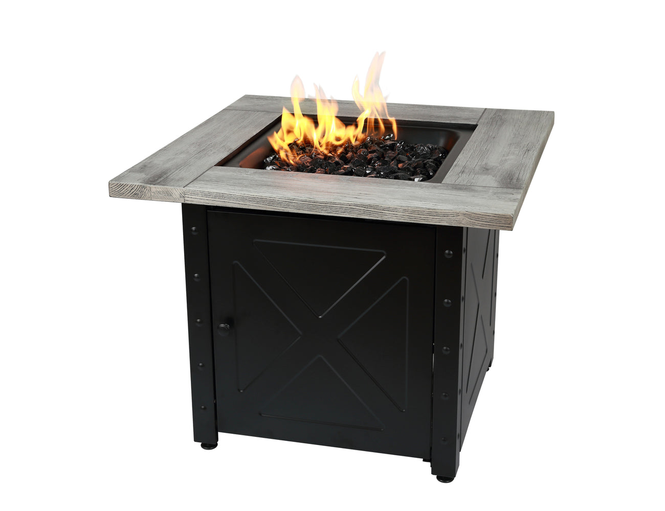 30" LP Square Gas Outdoor Fire Pit - The Mason