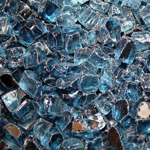 Fire Glass - Pacific Blue Reflective 10 lbs